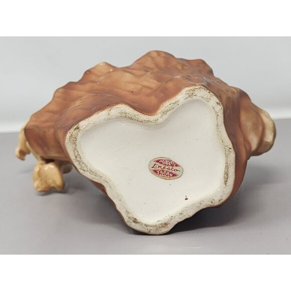 Vintage Enesco Girl Figurine‎ Ceramic Planter With Tree Stump Design - Picture 6 of 13